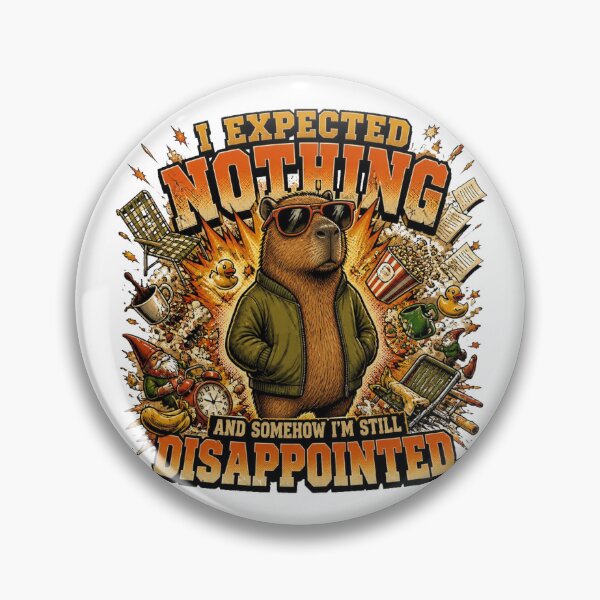 Item preview, I Expected Nothing And Somehow I'm Still Disappointed – Funny Capybara Vintage Comic T-Shirt designed and sold by Cavalier-org.