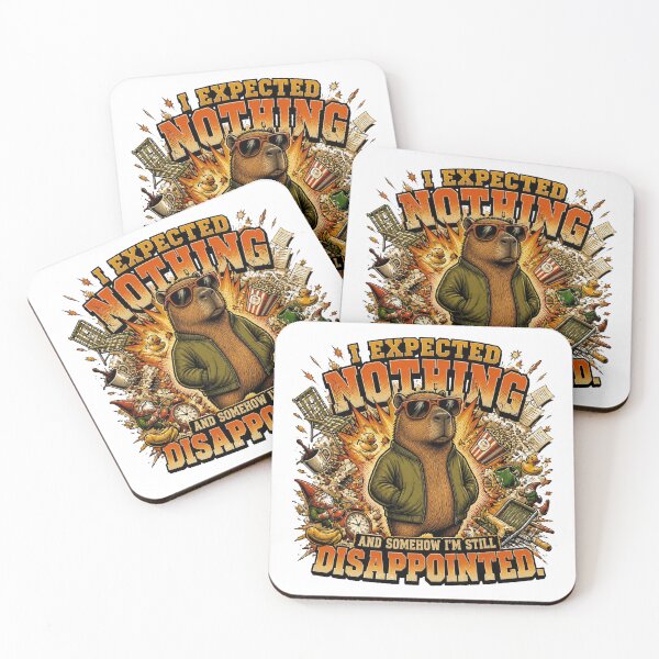 Item preview, I Expected Nothing And Somehow I'm Still Disappointed – Funny Capybara Vintage Comic T-Shirt designed and sold by Cavalier-org.