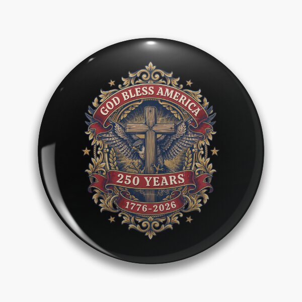 Item preview, God Bless America Eagle Cross 250 Years 1776-2026 Patriotic Semiquincentennial V16 designed and sold by DarylWelsh2024.