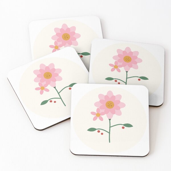 Item preview, Minimal Pink Flower designed and sold by InkPixell.