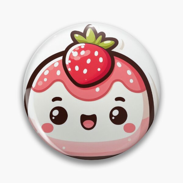 Item preview, Kawaii Daifuku Sticker | Cute Japanese Strawberry Mochi designed and sold by PastelPawsArt.