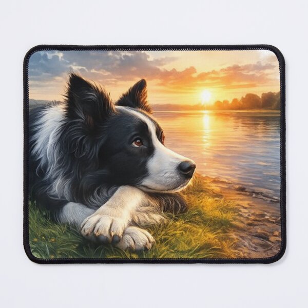Item preview, Dreamy Border Collie at sunset designed and sold by CHRIST5000.