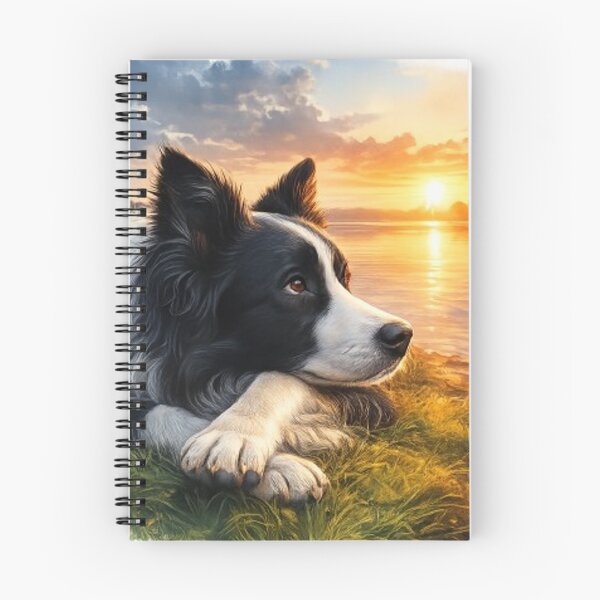 Item preview, Dreamy Border Collie at sunset designed and sold by CHRIST5000.
