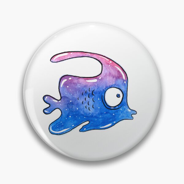 Item preview, Fish watercolor blue underwater  designed and sold by Deepness2023.