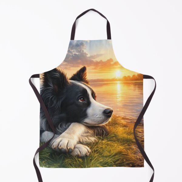 Item preview, Dreamy Border Collie at sunset designed and sold by CHRIST5000.