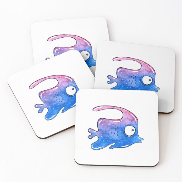 Item preview, Fish watercolor blue underwater  designed and sold by Deepness2023.