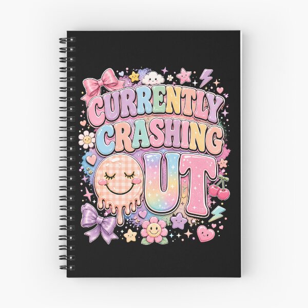 Item preview, Currently Crashing Out – Cute Pastel Kawaii Mood  designed and sold by THREE LITTLE BEANS.