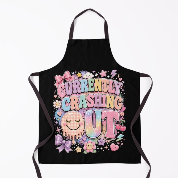Item preview, Currently Crashing Out – Cute Pastel Kawaii Mood designed and sold by THREE LITTLE BEANS.