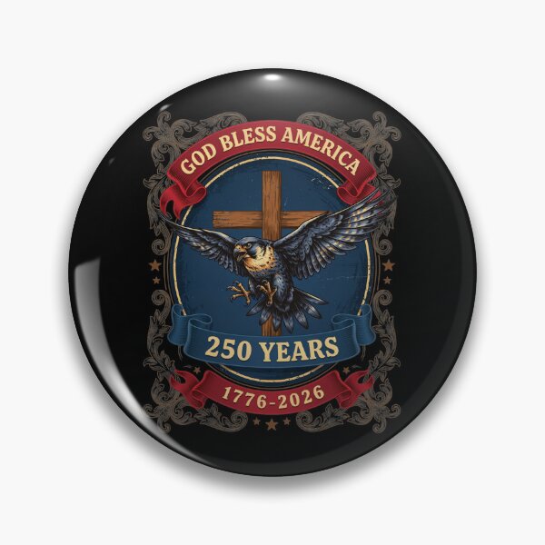 Item preview, God Bless America Eagle Cross 250 Years 1776-2026 Patriotic Semiquincentennial V17 designed and sold by DarylWelsh2024.