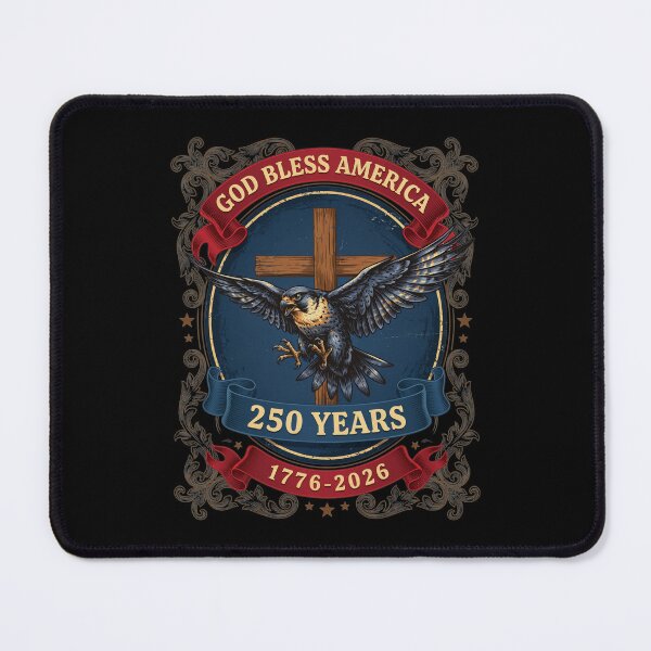 Item preview, God Bless America Eagle Cross 250 Years 1776-2026 Patriotic Semiquincentennial V17 designed and sold by DarylWelsh2024.