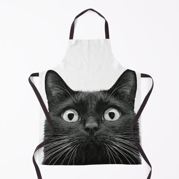 Item preview, Surprised Black Cat Funny Wide Eyes Cute Cat designed and sold by Hoodybaba.
