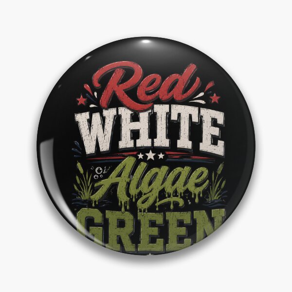 Item preview, Red White Algae Green – Funny Patriotic Algae Humor designed and sold by THREE LITTLE BEANS.