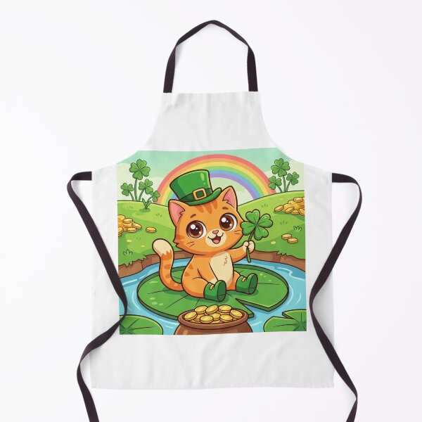 Item preview, St. Patrick's Day Cat designed and sold by Solace Sparkles.