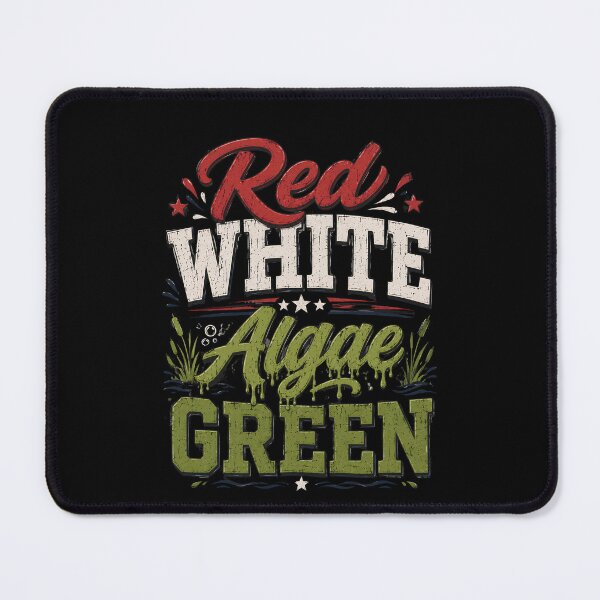 Item preview, Red White Algae Green – Funny Patriotic Algae Humor designed and sold by THREE LITTLE BEANS.