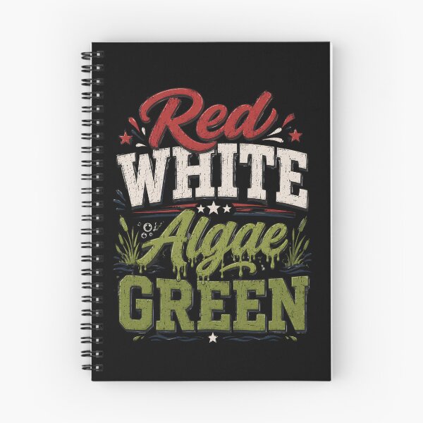 Item preview, Red White Algae Green – Funny Patriotic Algae Humor designed and sold by THREE LITTLE BEANS.