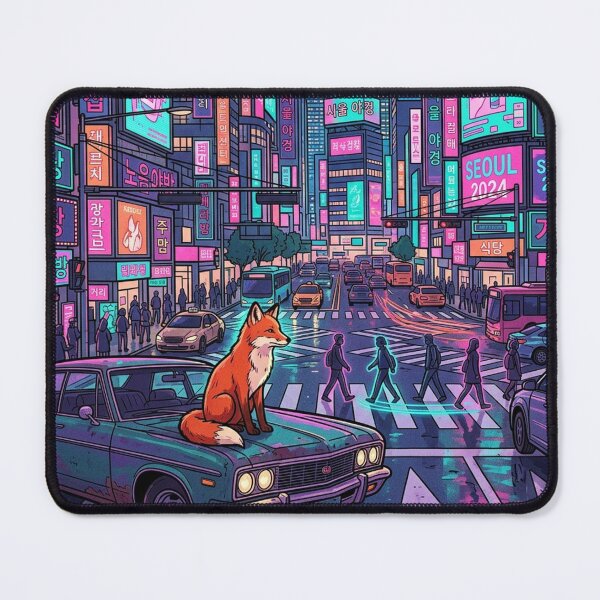 Item preview, Neon City Fox Night Drive designed and sold by mattewjoilen.