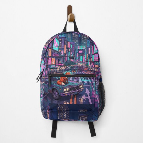 Item preview, Neon City Fox Night Drive designed and sold by mattewjoilen.
