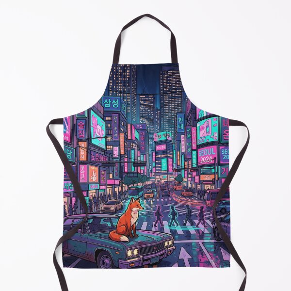 Item preview, Neon City Fox Night Drive designed and sold by mattewjoilen.