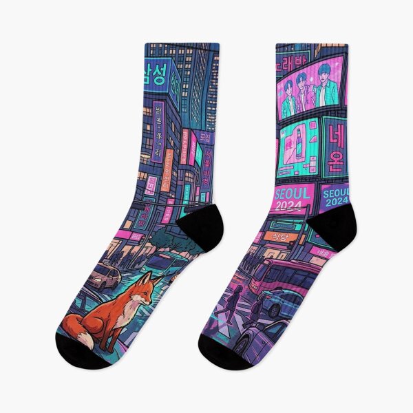 Item preview, Neon City Fox Night Drive designed and sold by mattewjoilen.