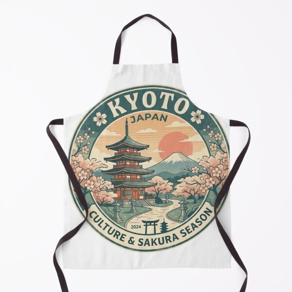 Item preview, Tokyo Japan Cherry Blossom Pagoda Retro Vintage Travel Sticker designed and sold by Zeyzep.