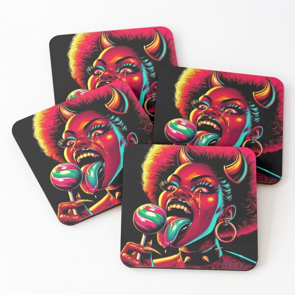 Item preview, Psychedelic Horned Demon With Lollipop designed and sold by Voodoo Store Paranormal Collections.