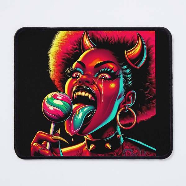 Item preview, Psychedelic Horned Demon With Lollipop designed and sold by Voodoo Store Paranormal Collections.