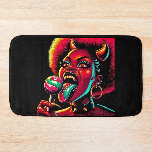 Item preview, Psychedelic Horned Demon With Lollipop designed and sold by Voodoo Store Paranormal Collections.