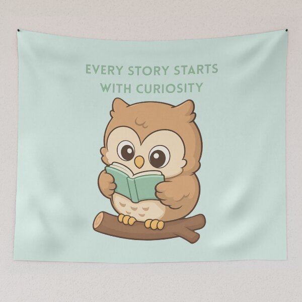 Item preview, Every story starts with curiosity designed and sold by creativityisfun.