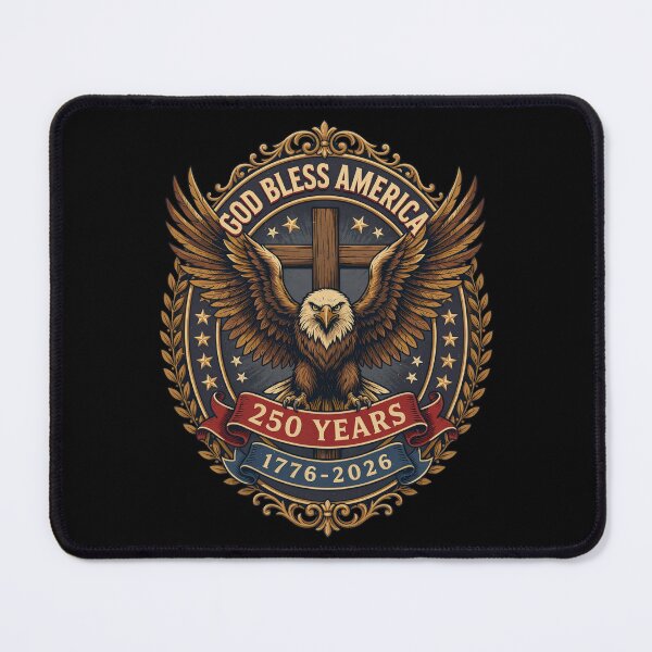 Item preview, God Bless America Eagle Cross 250 Years 1776-2026 Patriotic Semiquincentennial V18 designed and sold by DarylWelsh2024.