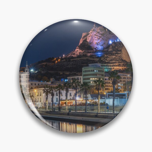 Item preview, Night view of the Alicante waterfront in Spain designed and sold by WorldScenery.