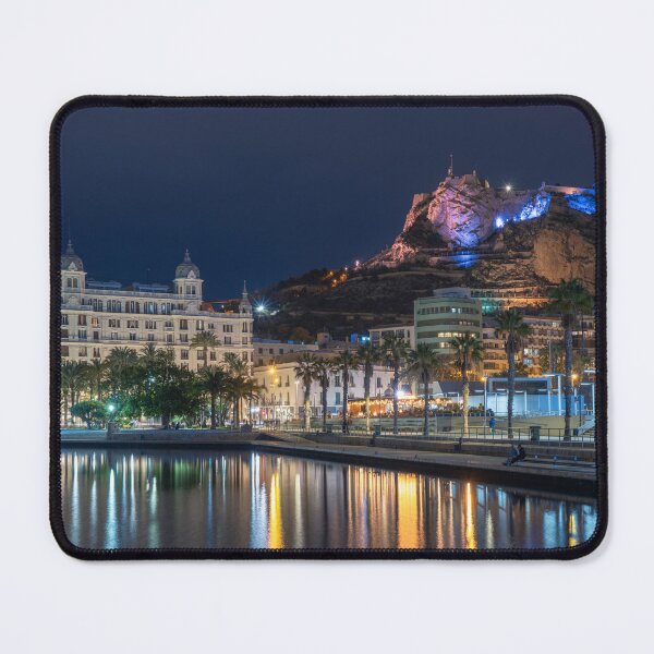 Item preview, Night view of the Alicante waterfront in Spain designed and sold by WorldScenery.