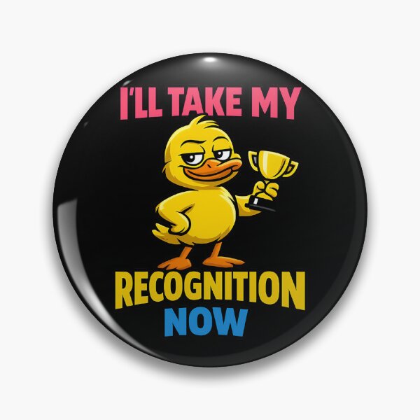 Item preview, I'll Take My Recognition Now Funny Duck Trophy designed and sold by TeeTimeTreasure.