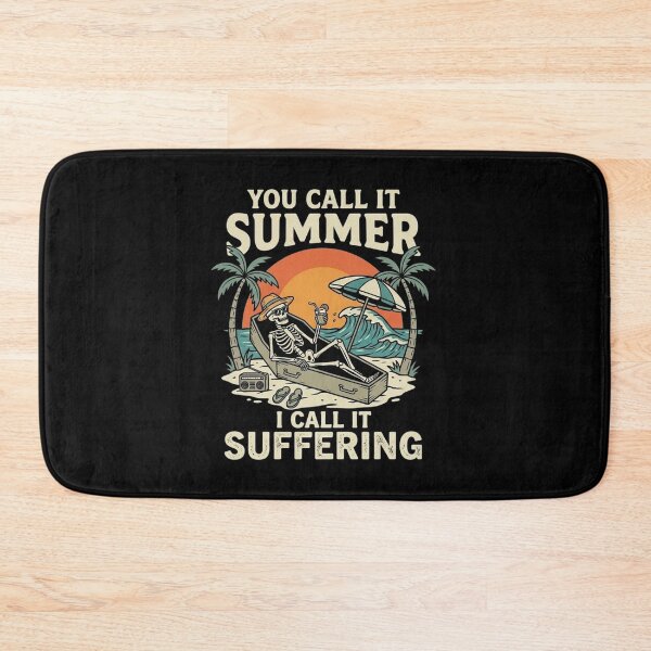 Item preview, You Call It Summer I Call It Suffering T-Shirt – Funny Skeleton Coffin Beach Design, Dark Humor Summer Tee, Retro Tropical Graphic Shirt designed and sold by Artimax-Studio.