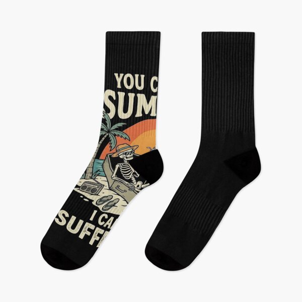 Item preview, You Call It Summer I Call It Suffering T-Shirt – Funny Skeleton Coffin Beach Design, Dark Humor Summer Tee, Retro Tropical Graphic Shirt designed and sold by Artimax-Studio.