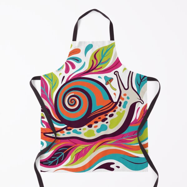 Item preview, Psychedelic Colorful Snail Garden Illustration designed and sold by KHCreative2025.