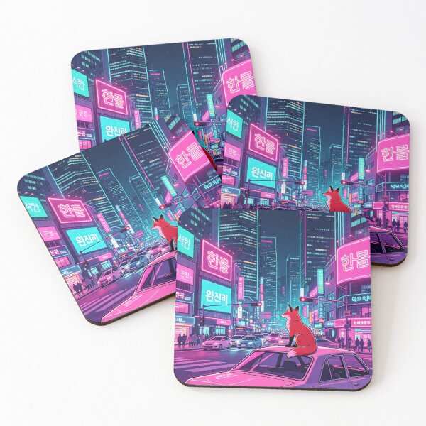 Item preview, City Fox On Car At Night designed and sold by mattewjoilen.