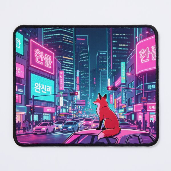 Item preview, City Fox On Car At Night designed and sold by mattewjoilen.