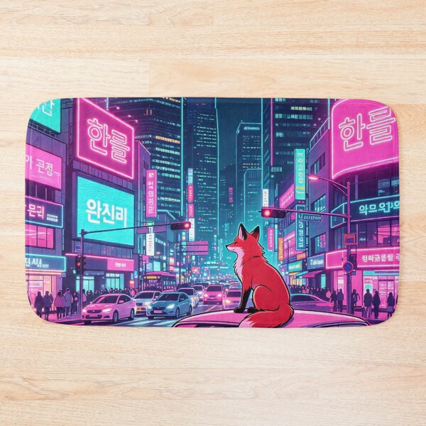 Item preview, City Fox On Car At Night designed and sold by mattewjoilen.