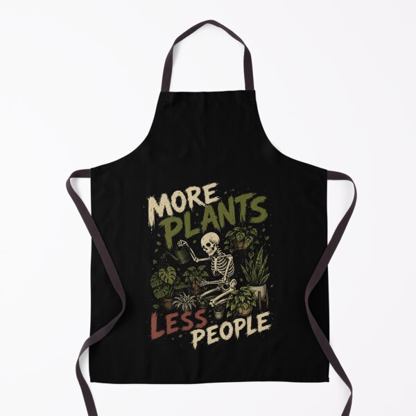 Item preview, More Plants Less People Plant Lover Introvert Gardener Funny designed and sold by HumansStuck12.