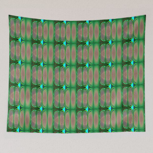 Item preview, Abstract Pattern "Green Waves" designed and sold by Gluecknika.