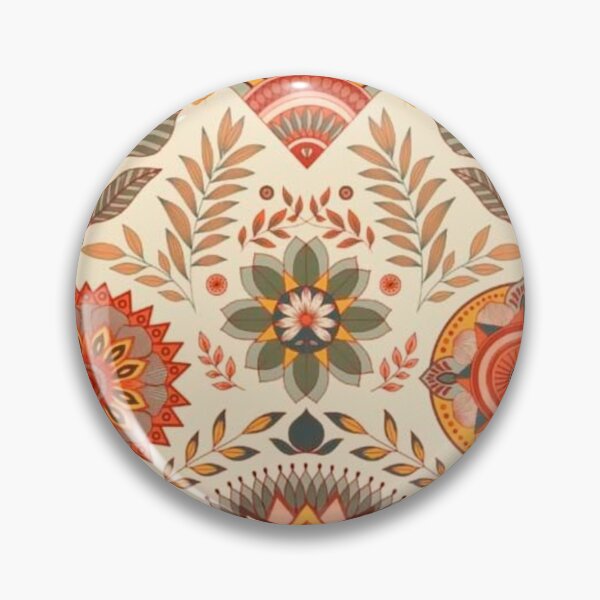 Item preview, Mandala floral estilo boho chic en color naranja. designed and sold by IvaiAna.