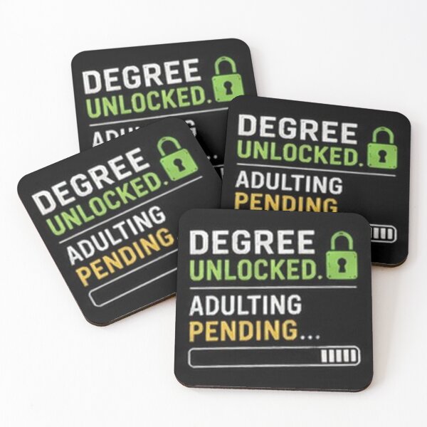 Item preview, Degree Unlocked Adulting Pending Funny Class of 2027 Graduation Design designed and sold by houseoflushella.