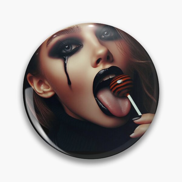 Item preview, Gothic Girl With Striped Lollipop designed and sold by Voodoo Store Paranormal Collections.