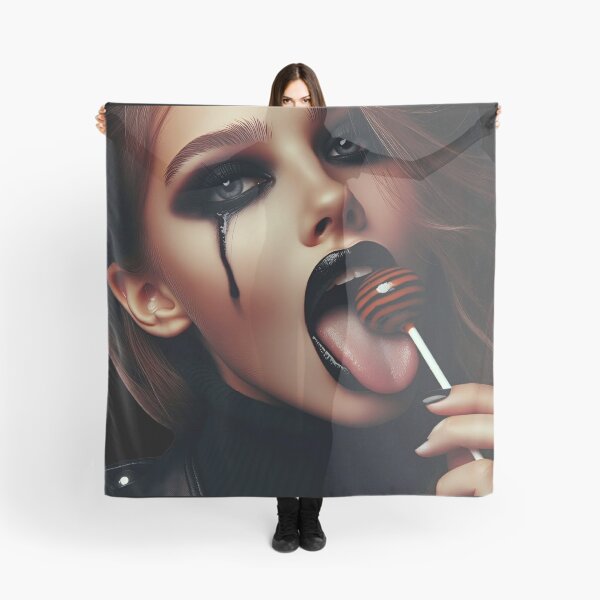 Item preview, Gothic Girl With Striped Lollipop designed and sold by Voodoo Store Paranormal Collections.