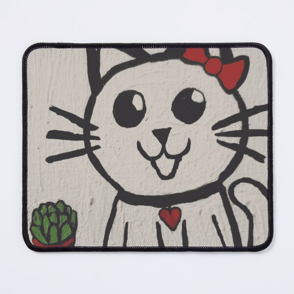 Item preview, Charming Cat with Heart Locket designed and sold by FloraFaunaHub.