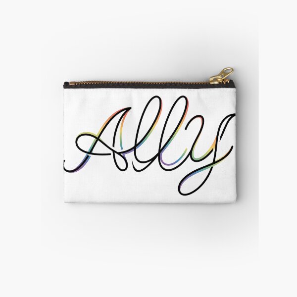 Item preview, Elegant Rainbow "Ally" Typography: Proud LGBTQ+ Supporter designed and sold by RefiniCoPOD.