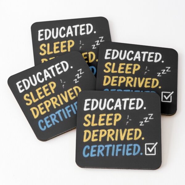 Item preview, Educated Sleep Deprived Certified Funny Class of 2027 Graduation Design designed and sold by houseoflushella.