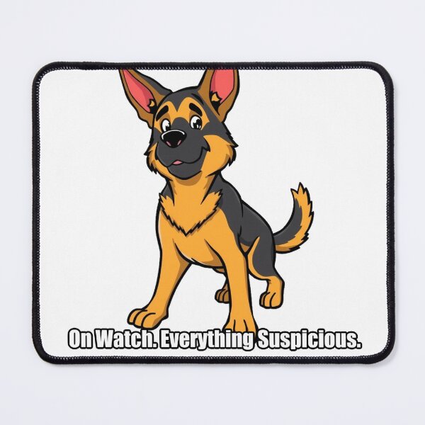 Item preview, German Shepherd - On Watch Everything Suspicious - Funny GSD Gift designed and sold by pawdrops.