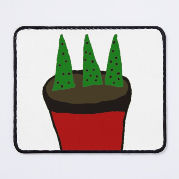 Item preview, Spotted Succulents in Red Pot designed and sold by FloraFaunaHub.