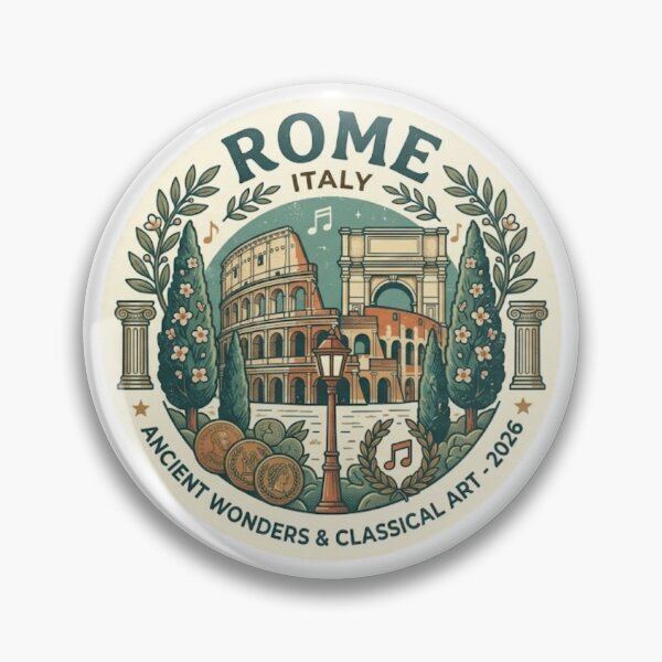 Item preview, Rome Italy Colosseum Ancient Wonders Retro Vintage Sticker designed and sold by Zeyzep.